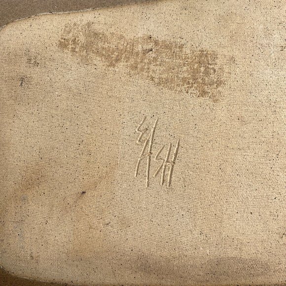 Dan Eash Art Pottery PA Studio Handmade Brown Glaze Stoneware Slab Tray 10x7.5in - Picture 8 of 16